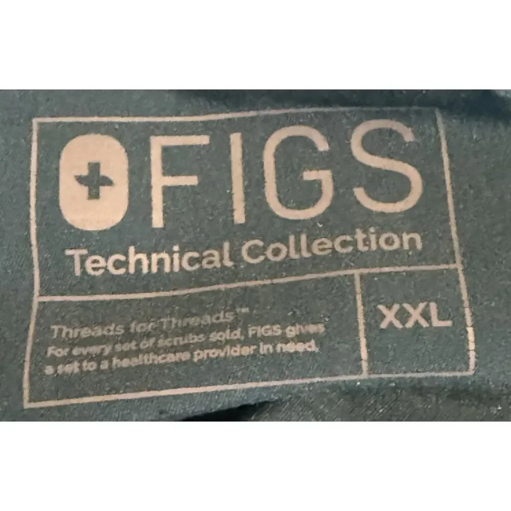 FIGS Pisco Mens 2XL Teal Straight Leg Scrub Pants Technical Collection Stretch